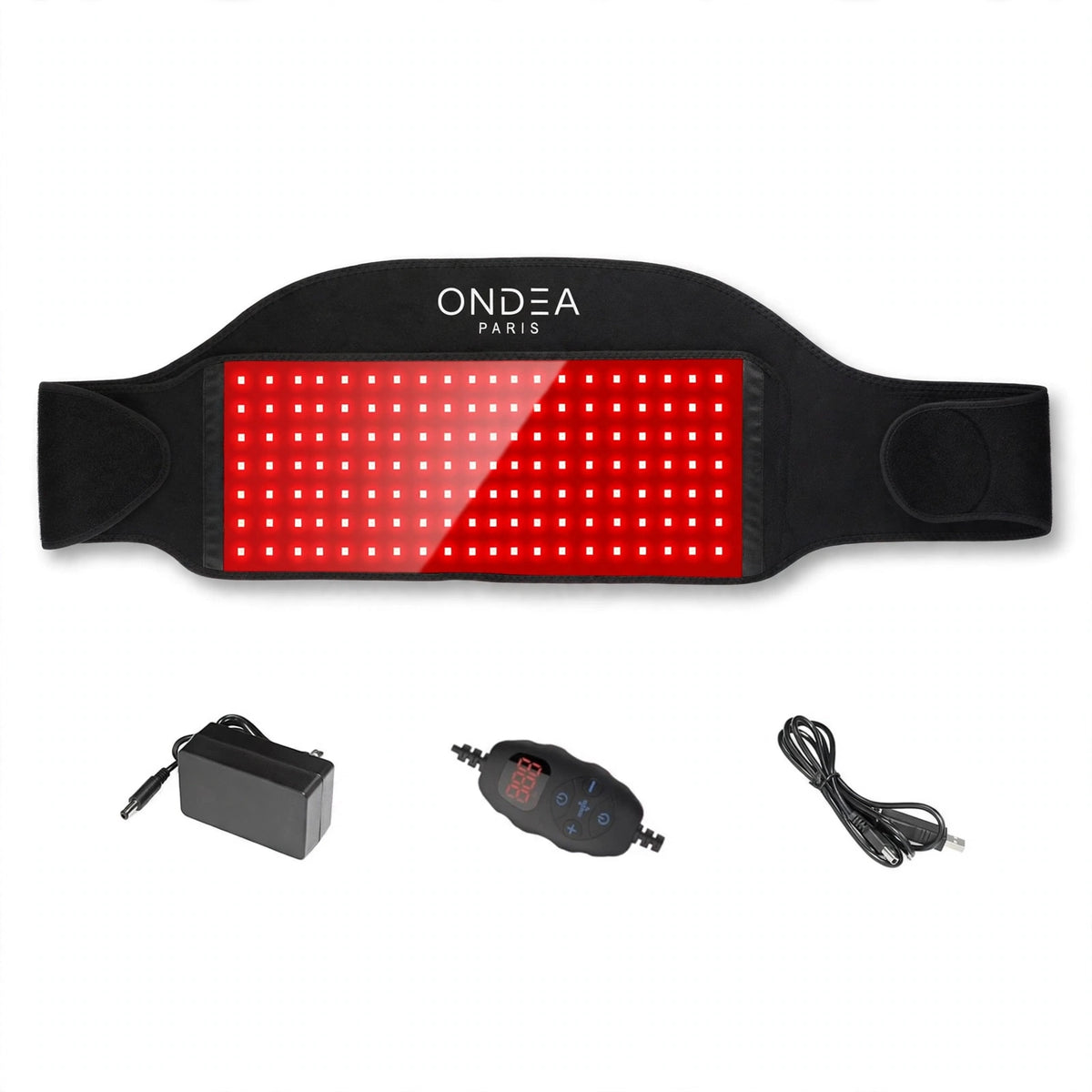 Ceinture de Luminothérapie 140 LED, Lumière Rouge 660 nm et Infrarouge 850 nm