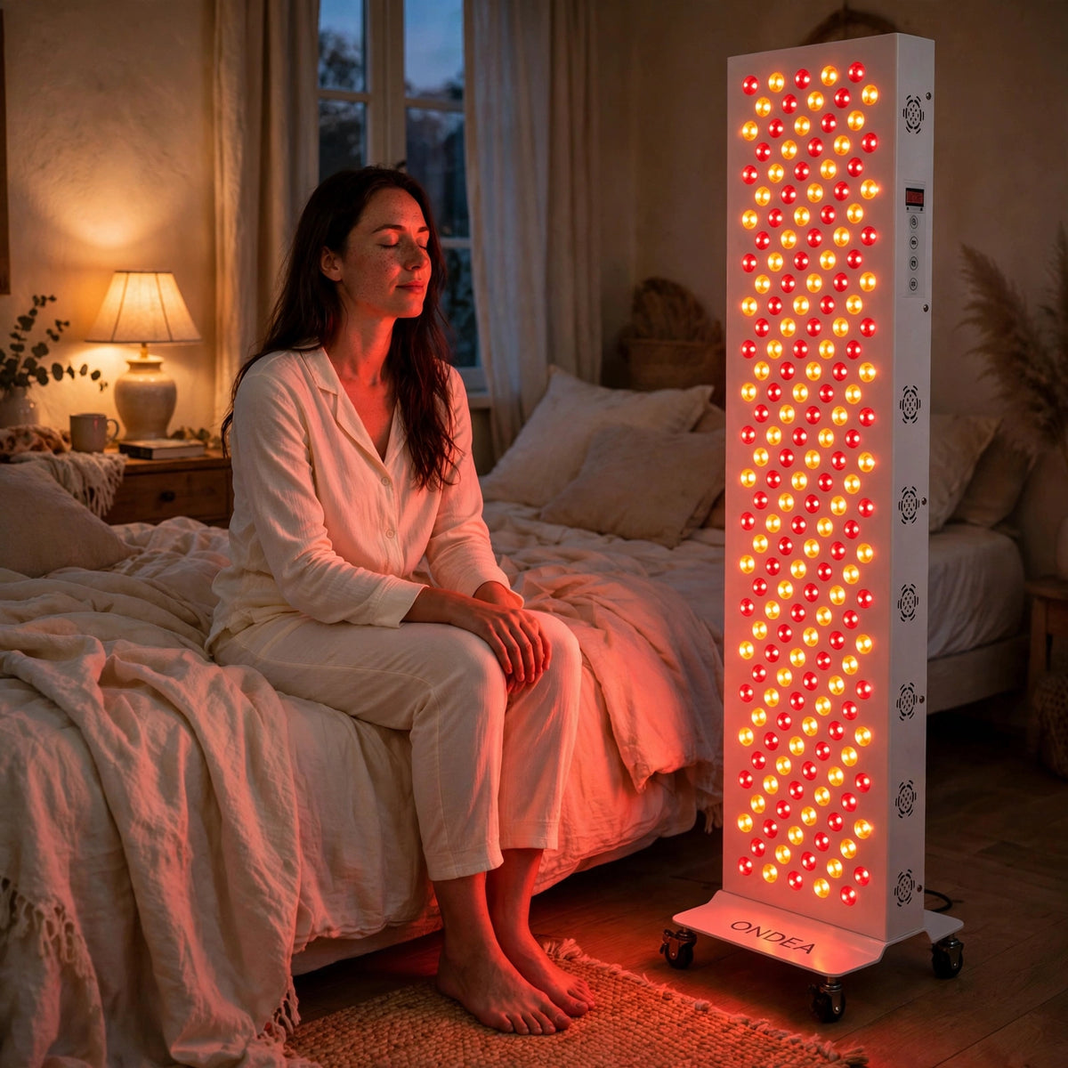 Panneau de Luminothérapie LED Double Puce, Lumière Rouge et Infrarouge, Visage et Corps