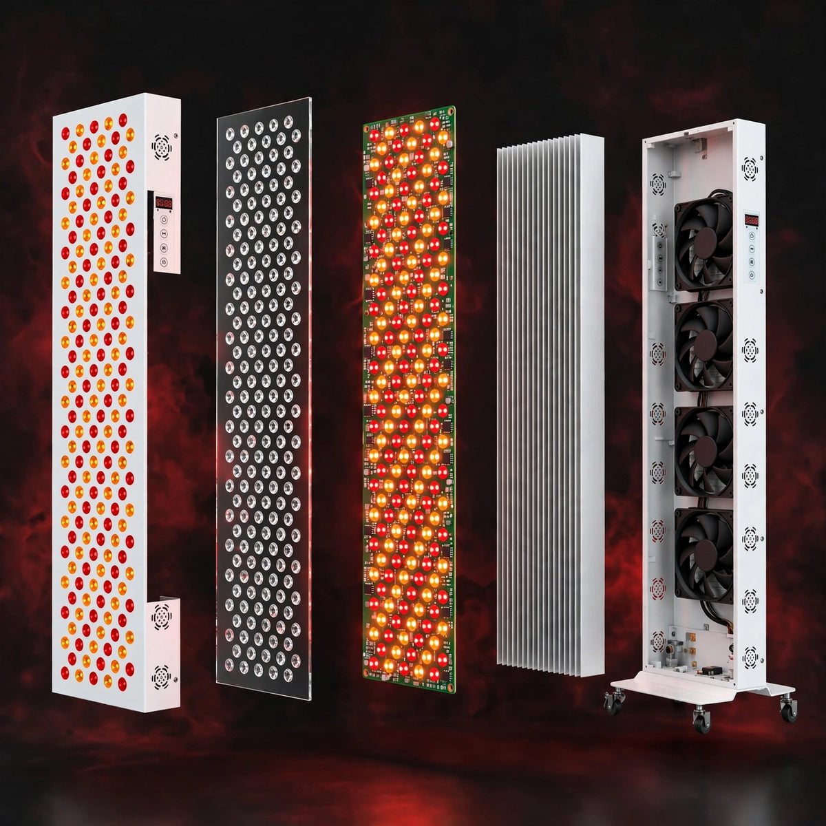 Panneau de Luminothérapie LED Double Puce, Lumière Rouge et Infrarouge, Visage et Corps