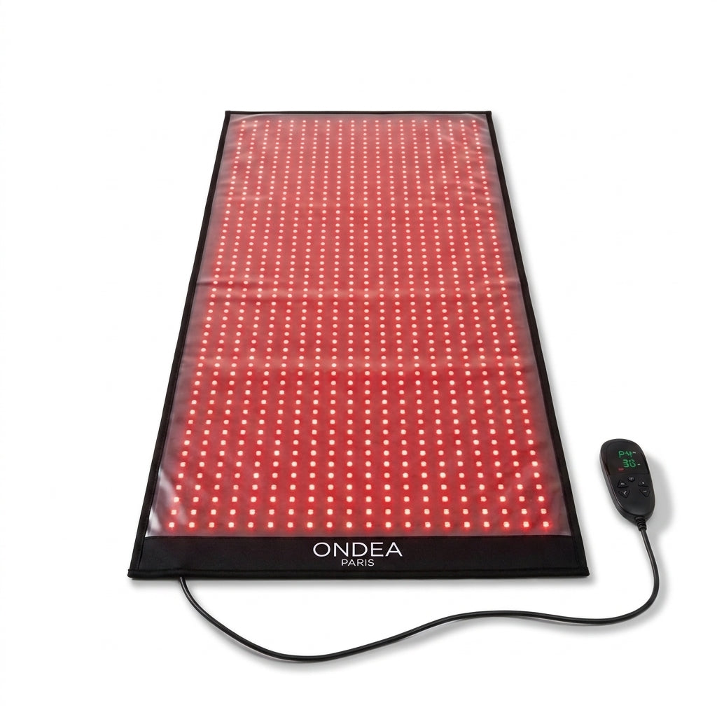 Tapis de Luminothérapie Grand Format 175 × 90 cm, 1 200 LED, Lumière Rouge 660 nm et Infrarouge 850 nm