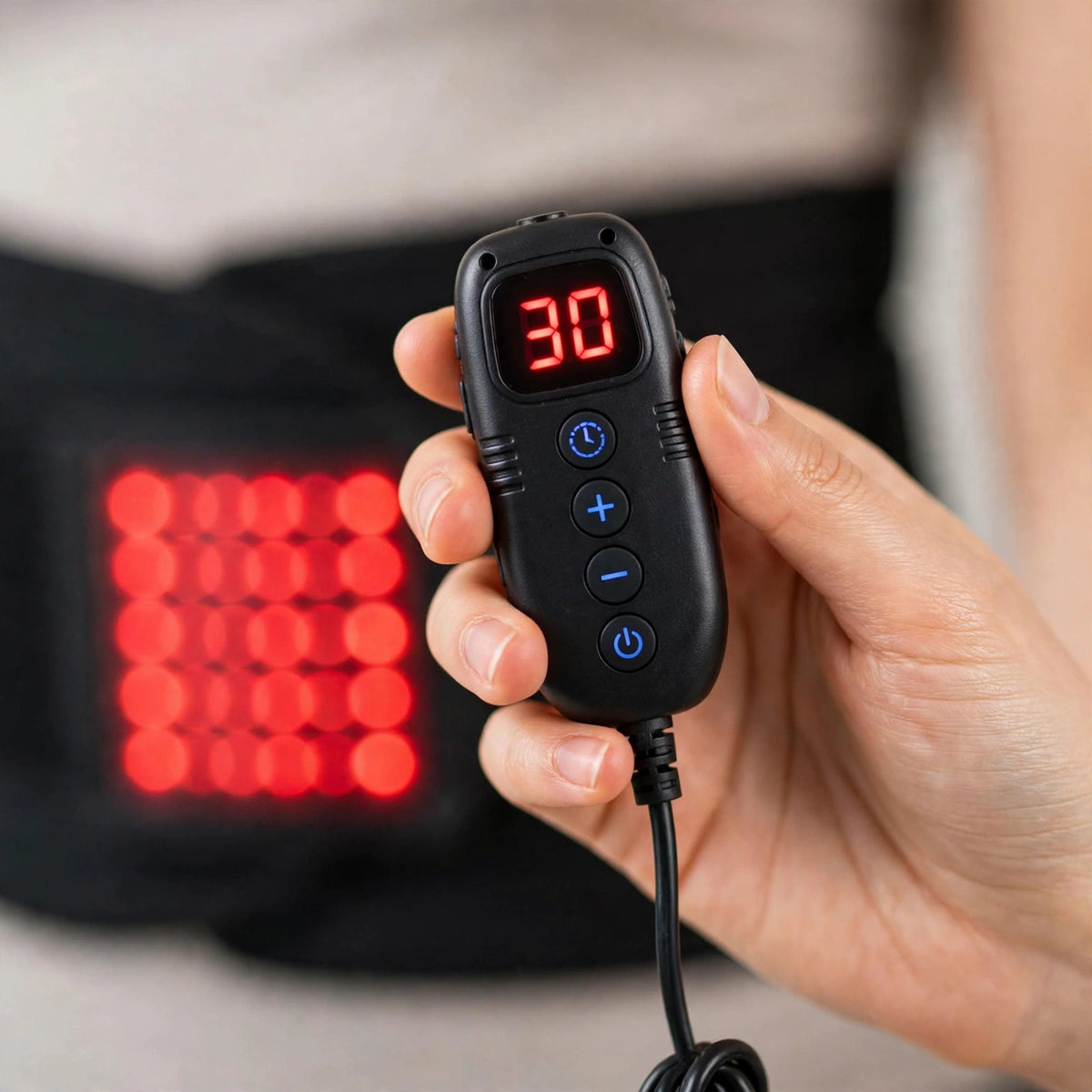 Ceinture de Luminothérapie 140 LED, Lumière Rouge 660 nm et Infrarouge 850 nm