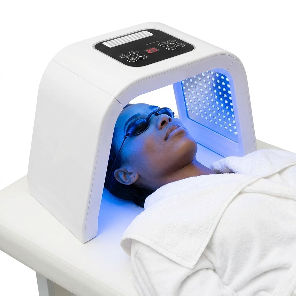 Masque LED Visage Professionnel 7 Couleurs, 287 LED