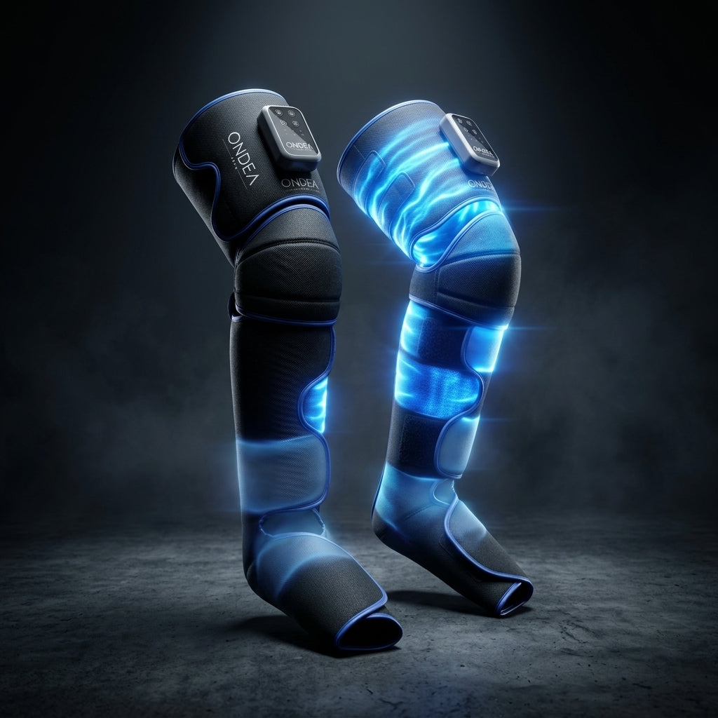 Masseur de Jambes Rechargeable Chauffant à Compression d'Air