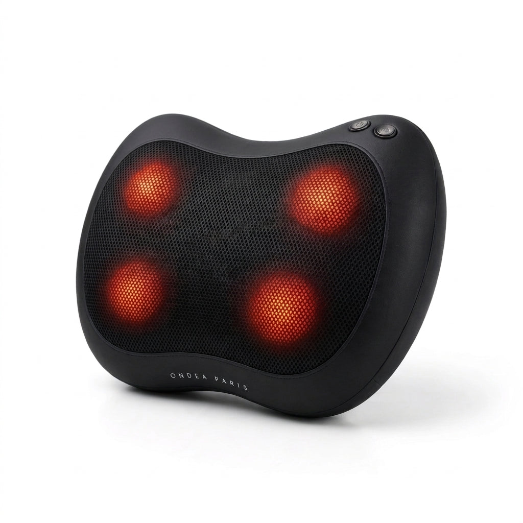 Oreiller de Massage Cervical Chauffant, Pétrissage et Vibration