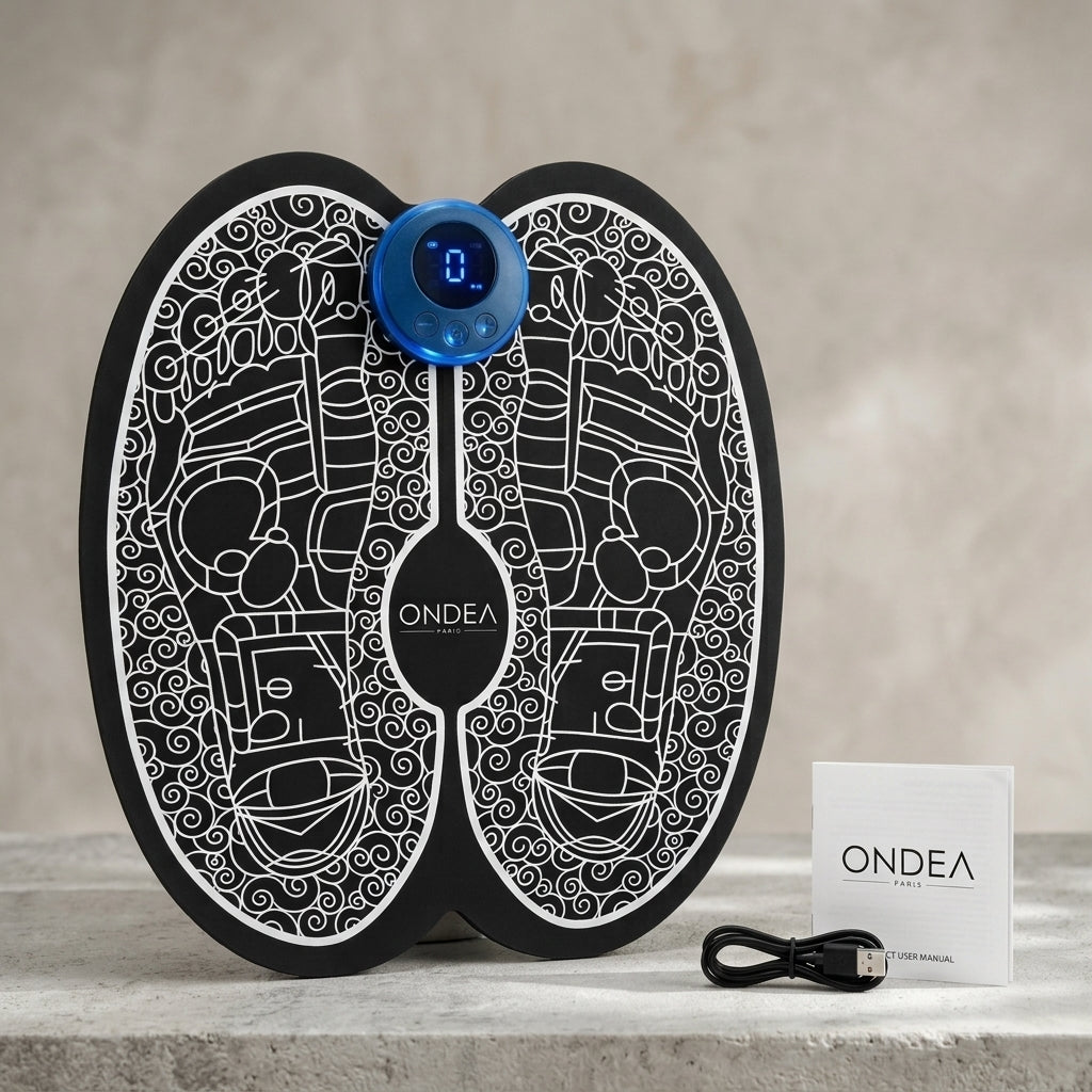 Masseur de Pieds Électrique Rechargeable, Améliore la Circulation Sanguine et Détend les Muscles