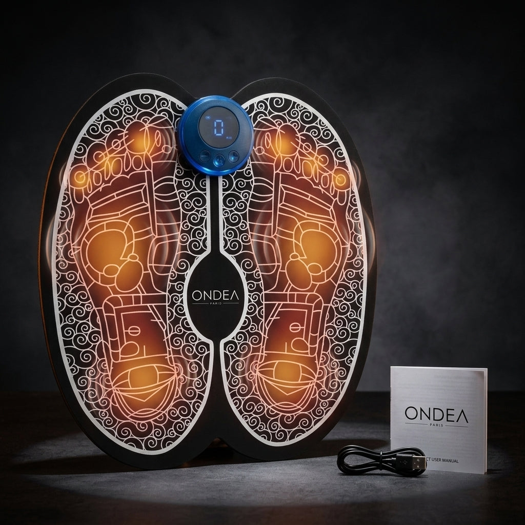 Masseur de Pieds Électrique Rechargeable, Améliore la Circulation Sanguine et Détend les Muscles