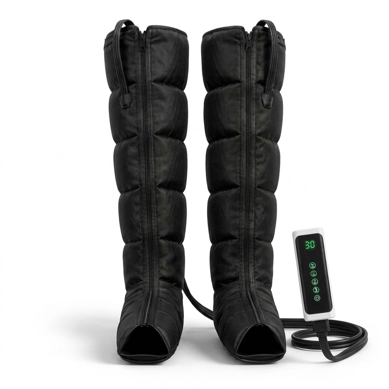 Bottes de pressothérapie Ondéa pour les jambes, avec boîtier de commande