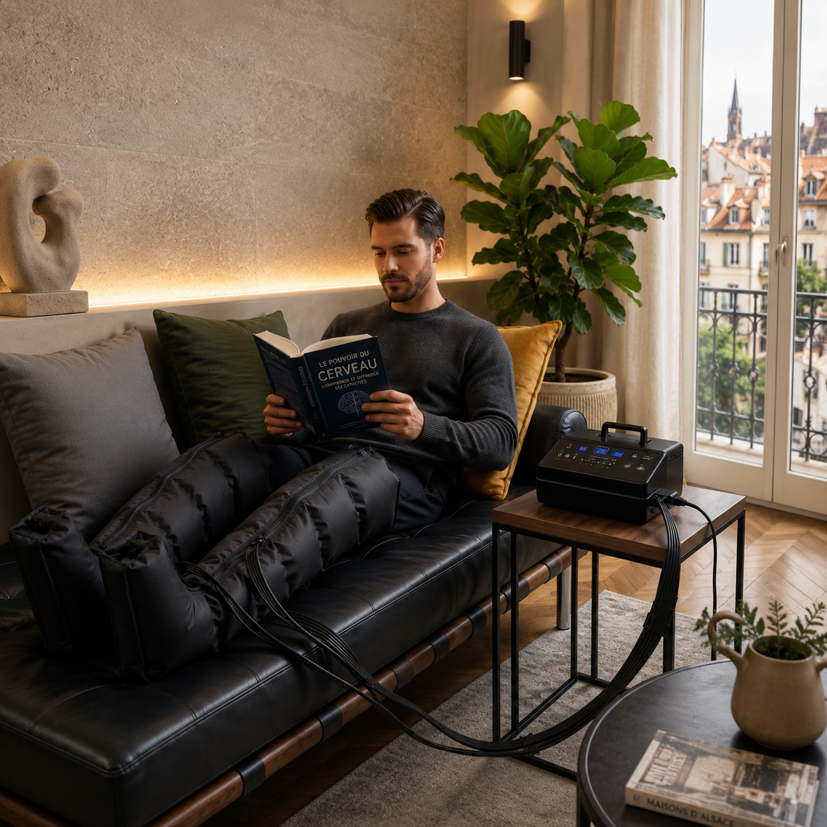 Pack complet pressothérapie et Compression Pro : jambes, ventre, bras