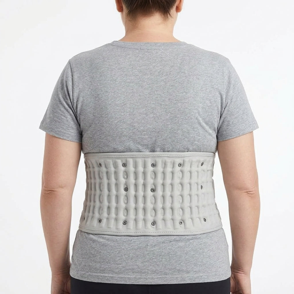 Ceinture Lombaire Chauffante & Massante Vibration, Compression d’Air & Rechargeable