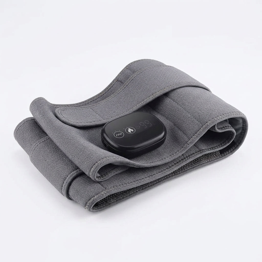 Ceinture Lombaire Électrique Chauffante Massage Vibrant & Lumière Rouge