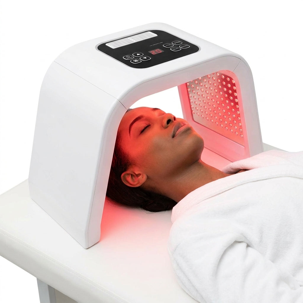 Masque LED Visage Professionnel 7 Couleurs, 287 LED
