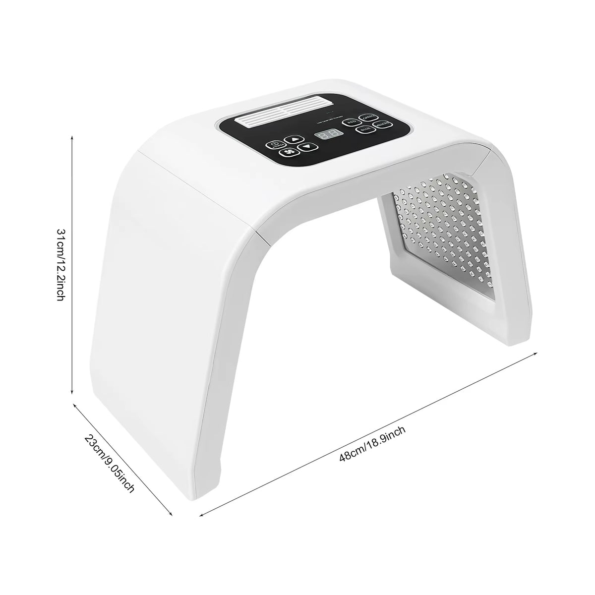 Masque LED Visage Professionnel 7 Couleurs, 287 LED