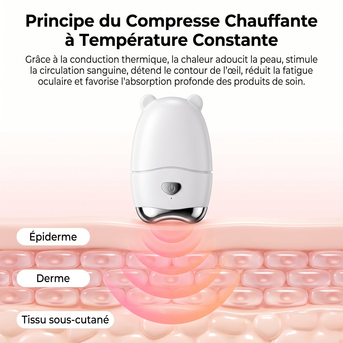 Masseur oculaire chauffant à brume nano sans fil
